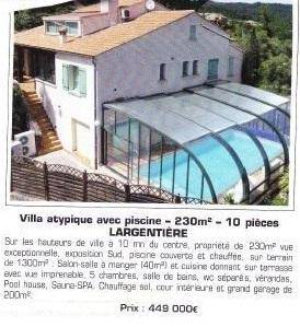 Villa avec piscine à Largentière - Photo 1 - Largentière